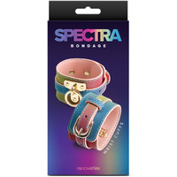 Spectra Bondage Wrist Cuff Rainbow