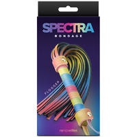 Spectra Bondage Flogger Rainbow