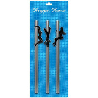 Female Stripper Straws x3