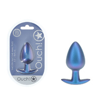 Ouch! Anal Plug Large Metallic  Metallic  8.9cm Large Butt Plug