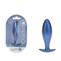 Ouch! Oval Anal Plug Metallic  Metallic  11.7cm Butt Plug