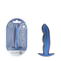 Ouch! Finger Anal Plug Metallic  Metallic  11.7cm Butt Plug