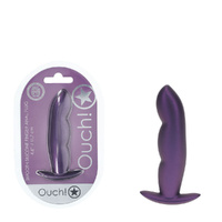Ouch! Finger Anal Plug Metallic  Metallic  11.7cm Butt Plug