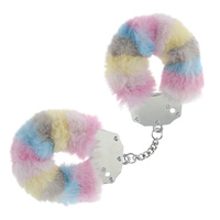 Ouch! Heavy Duty Fluffy Cuffs Multicolour 2 Multicoloured Fluffy Restraints