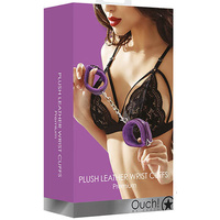 Plush Leather Handcuffs