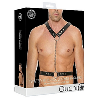 Twisted Bit Black Leather Harness