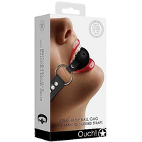 Diamond Studded Ball Gag Black