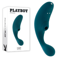 Playboy Pleasure Charmer  Usb Rechargeable Vibrator With Clitoral Suction