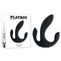 Playboy Pleasure Triple Threat  Usb Rechargeable Triple Probe Vibrator