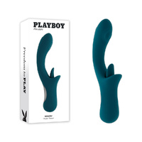 Playboy Pleasure Harmony  22.9cm Usb Rechargeable Vibrator With Clitoral Flicker