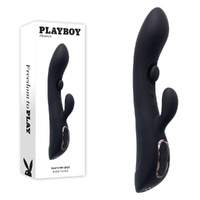 Playboy Pleasure Thats The Spot  23.3cm Usb Rechargeable Rabbit Vibrator With G Spot Tapper