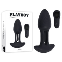 Playboy Pleasure RIM SHOT Black 11.4 cm USB Rechargeable Vibrating Butt Plug