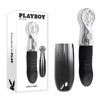 Playboy Pleasure BON VOYAGE Black/Chrome 18.7 cm USB-C Rechargeable Tapping Vibrator