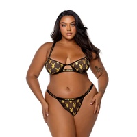 Playboy Foiled Bunny 2 Pc Set L