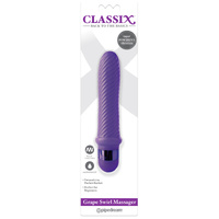 6" Grape Swirl Vibrator