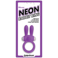 Purple Rabbit Vibrating Cock Ring