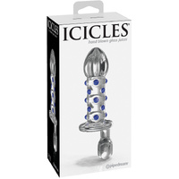 3.9" Ribbed Glass Dildo