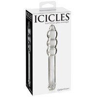 7" Ribbed Glass Dildo 7" Ribbed Glass Dildo
