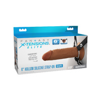 Fantasy X Tensions Elite 6". Silicone Hollow Strap On Dual Density