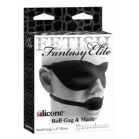 Ball Gag And Mask (Small) Black black3.5 ounces