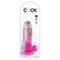 King Cock  7" Cock With Balls   17.8cm Dong