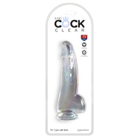 King Cock  7.5" Cock With Balls  19cm Dong