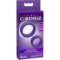 Max Width Silicone Cock Rings x2 Max Width Silicone Cock Rings x2