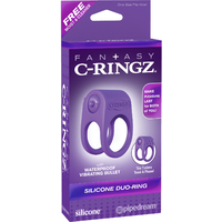 Silicone Duo Vibrating Cock Ring Silicone Duo Vibrating Cock Ring