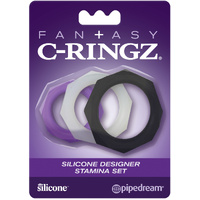Silicone Designer Cock Rings x3 Silicone Designer Cock Rings x3
