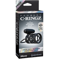 Thick Dick Silicone Vibrating Cage Thick Dick Silicone Vibrating Cage