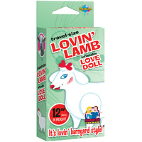 Travel-size Lovin' Lamb Miniature Inflatable Sheep Doll