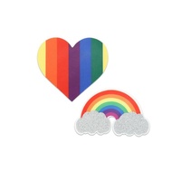 Pride Glitter Rainbows And Hearts Pasties