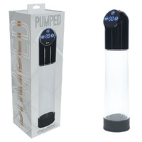 PUMPED Automatic Waterproof Pump - Black Black/Clear USB Rechargeable Automatic Penis Pump