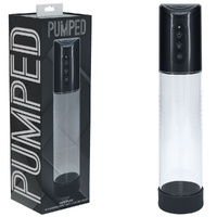 PUMPED Hyperpump Automatic Pump - Gunmetal Gunmetal Grey USB Rechargeable Auto Penis Pump