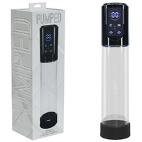 PUMPED MegaLift Automatic Penis Pump - Black Black/Clear USB Rechargeable Auto Penis Pump