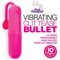 PINK PUSSYCAT VIBRATING CLIT TEASE BULLET