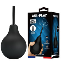 MR PLAY Anal Douche - Black Black Unisex Douche - 224 ml Capacity