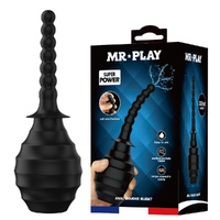 MR PLAY Anal Douche M7 - Black Black Unisex Douche - 330 ml Capacity