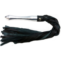 Leather Flogger With Aluminum Handle