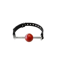 Leather Ball Gag With Stainless Steal