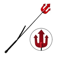 Leather Devil's Fork Riding Crop