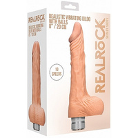 6.6"  Realistic Vibrating Dildo - Flesh