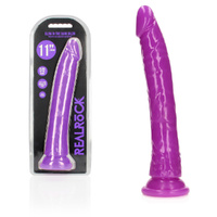 REALROCK 29 cm Slim Glow in the Dark Neon - Purple Glow in Dark Purple 29 cm (11'') Dong