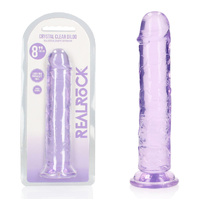 REALROCK 20 cm Straight Dildo - Purple Purple 20 cm (8'') Dong