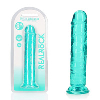 REALROCK 20 cm Straight Dildo - Turquoise Turquoise 20 cm (8'') Dong