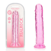 REALROCK 28 cm Straight Dildo - Pink Pink 28 cm (10'') Dong