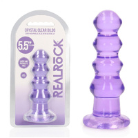 REALROCK 14 cm Curvy Anal Plug - Purple Purple 14 cm (4.5'') Butt Plug