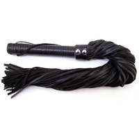 Leather Flogger With Leather Handle