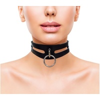 Leather Fashion Collar + 40Cm Ring