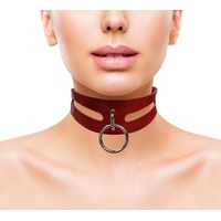 Leather Fashion Collar  With 40Cm Ring